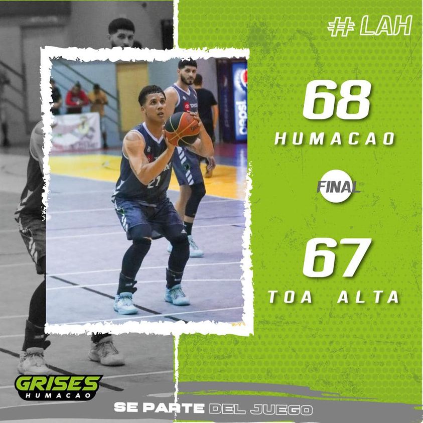 El pasado sabado 25 de marzo los Grises de Humacao de la Liga de Baloncesto Puertorriquena LBP vencieron a los Heroes de T