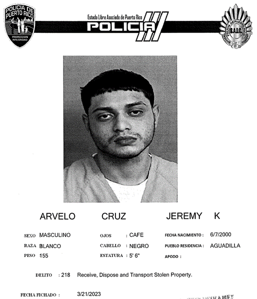 Jeremy Arvelo Cruz 1