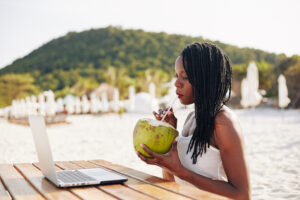 woman drinking refreshing coconut water 2023 11 27 04 52 19 utc scaled