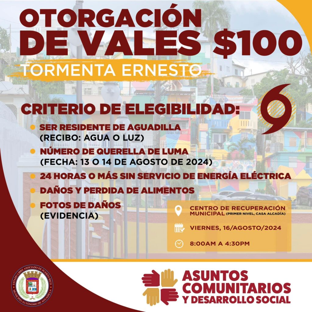 Vale 100 dolares Aguadilla