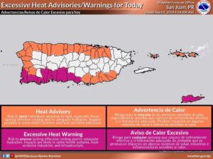 aviso calor excesivo
