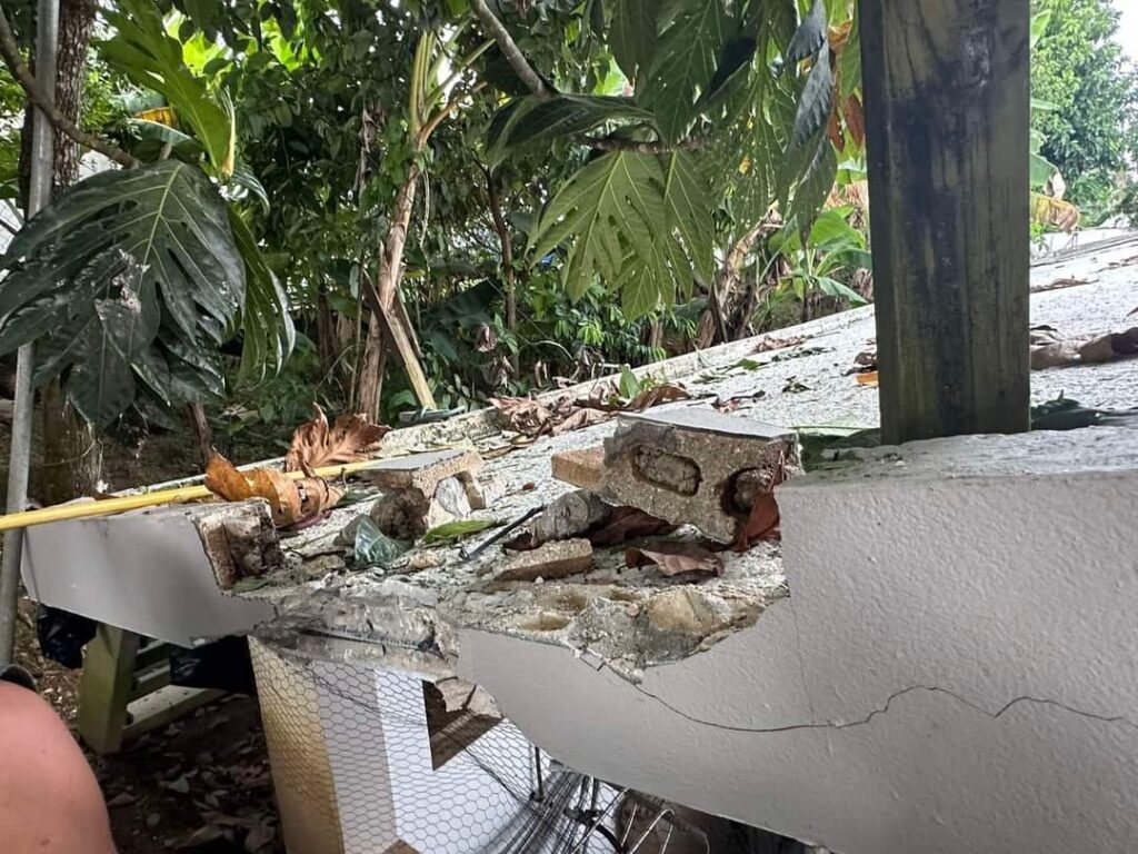 danos residencia rayo. morovis