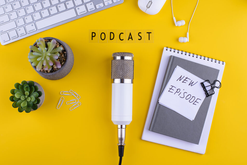 podcast new episode concept with microphone 2023 11 27 05 14 14 utc scaled