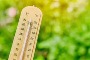 thermometer with blur green background for cooling 2023 11 27 05 33 47 utc